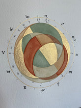 Load image into Gallery viewer, Custom 9"x12" Birth Chart Painting