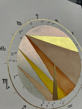 Load image into Gallery viewer, Custom 9"x12" Birth Chart Painting