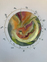 Load image into Gallery viewer, Custom 9"x12" Birth Chart Painting