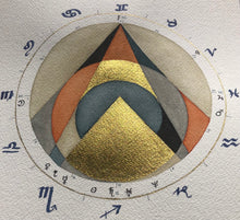 Load image into Gallery viewer, Custom 9"x12" Birth Chart Painting