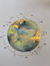 Load image into Gallery viewer, Custom 9"x12" Birth Chart Painting